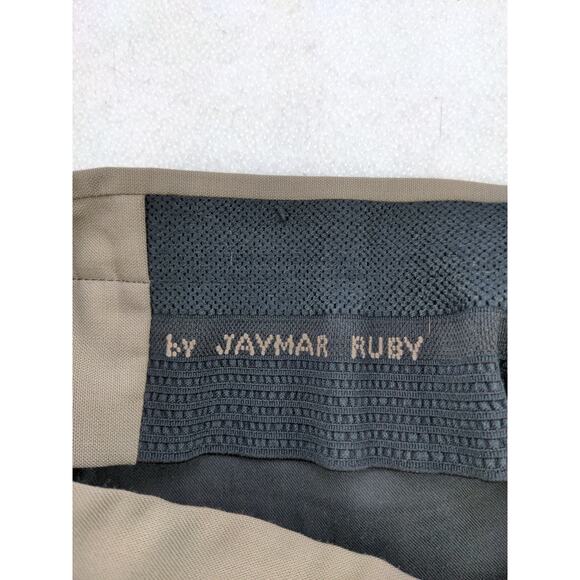 Vintage Mens Sansabelt Jaymar Ruby Pants Size 36x28 Custom Tailored Brown - Picture 8 of 13